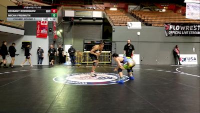 Junior Boys - 157 lbs Champ. Round 3 - Micah Freimuth vs Jovanny Rodriguez, Rancho Buena Vista High School Wrestling