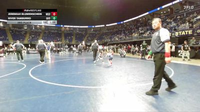 44 lbs 3rd Place - Jeremiah Blumenschein, West Perry vs River Tamburro, Gateway