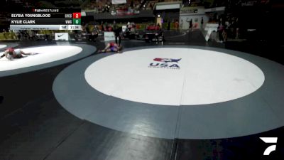 Cons. Round 3 - Elysia Youngblood, Community Youth Center - Concord Campus Wrestling vs Kylie Clark, Wasco Wrestling Club
