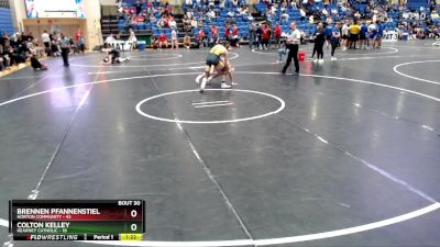 144 lbs Round 4 - Colton Kelley, Kearney Catholic vs Brennen Pfannenstiel, Norton Community