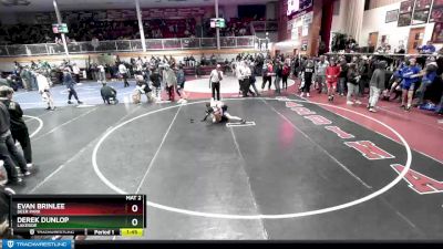 120 lbs Cons. Round 4 - Derek Dunlop, Lakeside vs Evan Brinlee, Deer Park