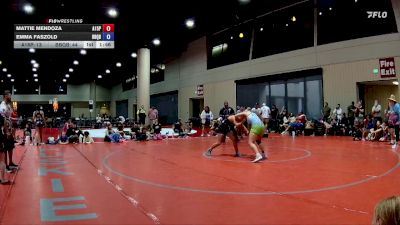 155 lbs Placement Matches (8 Team) - Mattie Mendoza, AR- 15 Pink vs Emma Faszold, Don`t Be Jelly