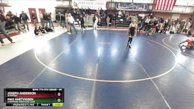 95 lbs Cons. Round 3 - Joseph Anderson, Altamont vs Max Hartvigsen, Champions Wrestling Club