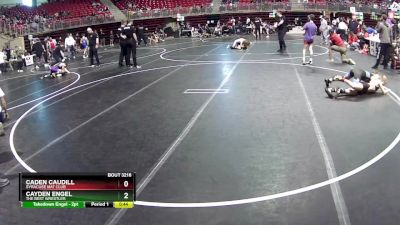 95 lbs Cons. Round 5 - Caden Caudill, Syracuse Mat Club vs Cayden Engel, The Best Wrestler