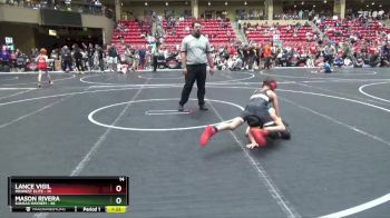 85 lbs Round 5 (6 Team) - Lance Vigil, Midwest Elite vs Mason Rivera, Kansas Mayhem