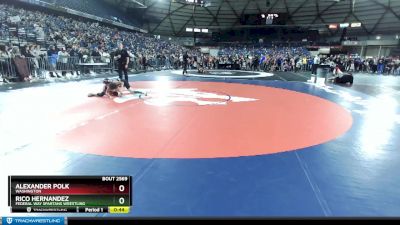 87 lbs Champ. Round 2 - Rico Hernandez, Federal Way Spartans Wrestling vs Alexander Polk, Washington