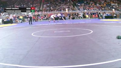 D2-126 lbs Cons. Round 2 - Brody Morrill, Three Rivers vs Christian Brown, Algonac