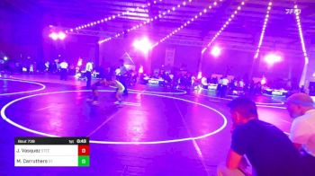 61 lbs Quarterfinal - Jesus Vasquez, Steel City Reloaded WC vs Maverick Carruthers, St. Paul Youth Wrestling