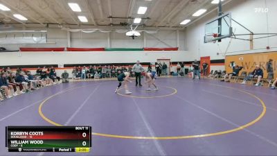 120 lbs Finals (8 Team) - Korbyn Coots, DouglasSD vs William Wood, Cody