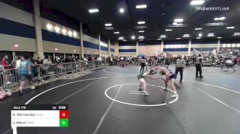 116 lbs Consi Of 16 #2 - Aidan Hernandez, Gold Rush Wr Ac vs Jake Marzi, Temecula Valley HS