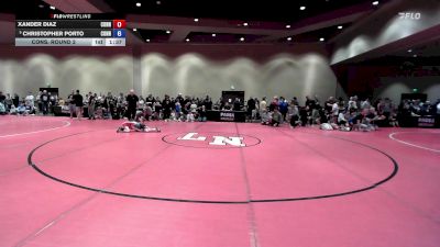 67 lbs Cons. Round 2 - Xander Diaz, Connecticut vs Christopher Porto, Connecticut