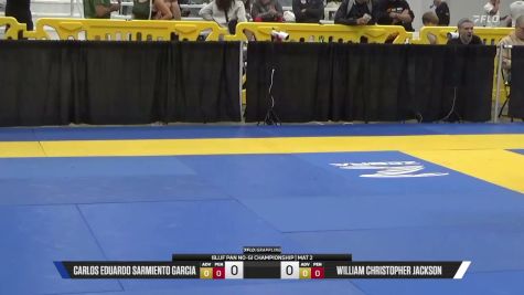 William Christopher Jackson vs Carlos Eduardo Sarmiento Garcia 2026 Pan IBJJF Jiu-Jitsu No-Gi Championship