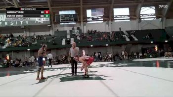 125 lbs Cons. Round 3 - Dustin Boyer, Unattached vs Anthony Isek, Indiana