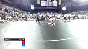 100 lbs Rnd Of 16 - Zurri Zamora, Texas vs Joely Slyter, Idaho