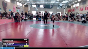 44 lbs Round 1 - Dallas Nelson, Homedale Wrestling vs Caysen Jacob, Kimberly Bulldog Wrestling