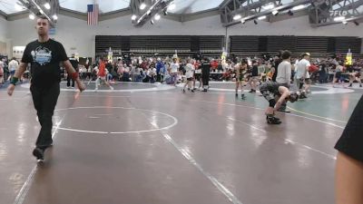 85 lbs Rr Rnd 7 - Michael Vasi, Taylor Hammers - MSC vs Nate Pires, Iron Wolves