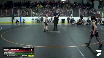 64 lbs Semifinal - Crew Griese, U.P. Power Wrestling vs Brody Carpenter, Jonesville Youth WC