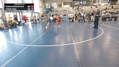 138 lbs Champ. Rd Of 16 - Azuan Gonzales-Rice, Inland Elite Wrestling Club vs Ryder Owen, Inland Northwest Training Center INWTC