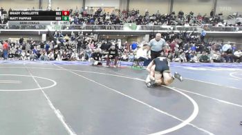 165 lbs Semifinal - Brady Ouellette, Noble vs Matt Pappas, Bishop Hendricken