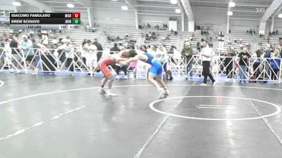 132 lbs Rr Rnd 3 - Giacomo Famularo, Misdirection Mat Club - HSB vs Drew Schiavo, Journeymen Blue - HSB
