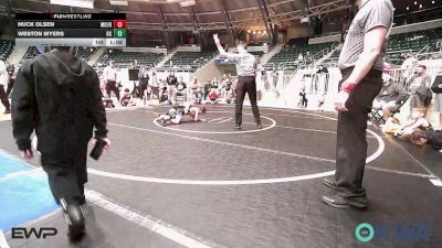 70 lbs Rr Rnd 3 - Huck Olsen, MOJO Mulisha 9U vs Weston Myers, Keystone Kids Wrestling Club