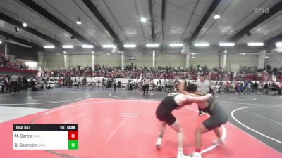 156 lbs Consi Of 4 - Mark Garcia, Badlands WC vs Dylin Gagnebin, Badlands WC