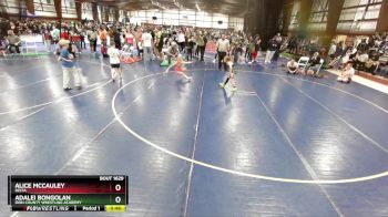 62 lbs 3rd Place Match - Adalei Bongolan, Iron County Wrestling Academy vs Alice McCauley, Delta