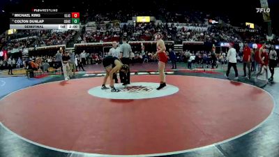 Semifinal - Colton Dunlap, Columbus High School vs Michael King, Glasgow