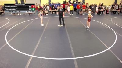 88 lbs Champ. Round 1 - Maddex Mills, MN vs Silas Sperry, MO
