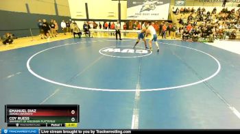 165 lbs Champ. Round 1 - Coy Ruess, University Of Wisconsin-Platteville vs Emanuel Diaz, Aurora Universtiy