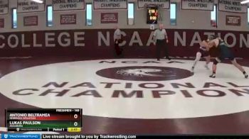 149 lbs Champ. Round 1 - Antonio Beltramea, Nebraska Wesleyan vs Lukas Paulson, Augsburg