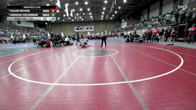 100 lbs Champ. Round 3 - Addison Holtgrewe, Francis Howell Central vs Lillian Mcham, Randall