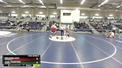 285 lbs Cons. Round 4 - Benjamin Katz, Springfield vs Kade Crawford, Norwich