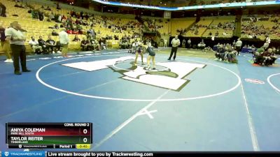 100 Class 2 lbs Cons. Round 2 - Aniya Coleman, Park Hill South vs Taylor Reiter, Timberland