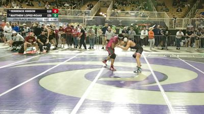 157 1A 7th Place Match - Terrence Hinson, Florida vs Matthew Lopez-Rojas, Lemon Bay