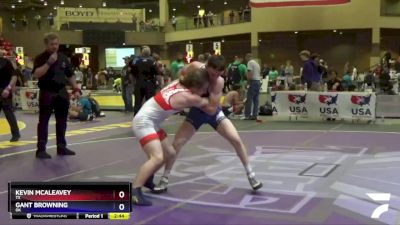 132 lbs Cons. Round 3 - Kevin McAleavey, TX vs Gant Browning, OK
