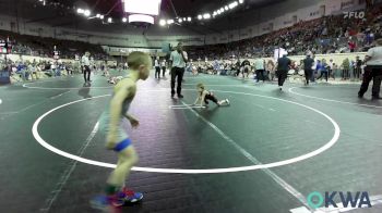 46 lbs Round Of 32 - Creed Williams, Choctaw Ironman Youth Wrestling vs Mason McCuistion, Pryor Tigers