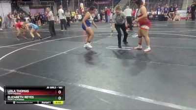 180 lbs Cons. Round 3 - Elizabeth Reyes, Team California vs Leila Thomas, Team Indiana