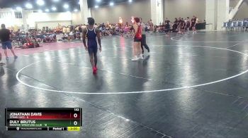 132 lbs Finals (8 Team) - Duly Brutus, Miramar Wrestling Club vs Jonathan Davis, Straw Hats