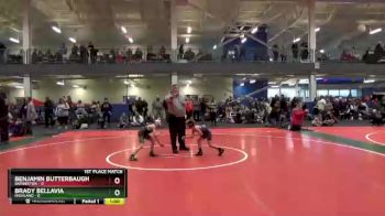 45 lbs Finals (2 Team) - Brady Bellavia, Highland vs Benjamin Butterbaugh, Barberton