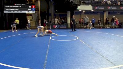 80 lbs Quarters - Colton Wiseman, Contenders Wrestling Academy vs Brennan Hart, Team Donahoe Wrestling Club