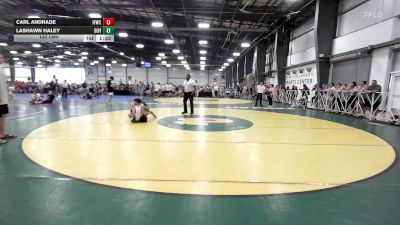 132 lbs Rr Rnd 2 - Carl Andrade, Iron Forge WC - HSB vs Lashawn Haley, Division-1 Training Center - HSB