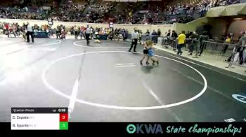 50 lbs Quarterfinal - Clementina Zapata, OKC Saints Wrestling vs Braylie Sparks, Blue Devil Wrestling