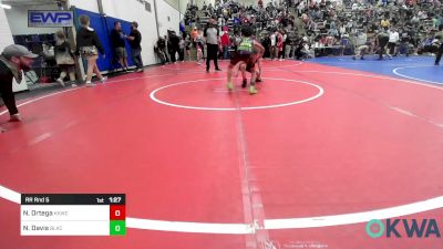 64 lbs Rr Rnd 5 - Nikolas Ortega, Keystone Kids Wrestling Club vs Nelijah Davis, Black Fox Wrestling Club