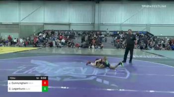 70 lbs Prelims - Jackson Cunnyngham, Oklahoma Wrestling Academy vs Damian Legorburo, Gladiator Wrestling