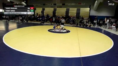 125 lbs 3rd Place Match - Tony Urso, Washington & Lee vs Isaic Paulino, Roanoke College