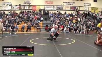 190 lbs Semifinal - Gavin Beasley, No. Olmsted vs Angelo Seitz, Ashland