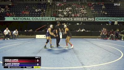 101 lbs Cons. Round 4 - Alexis Dobson, New England College vs Odelia Lopez, Schreiner University