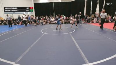 100 lbs Round 3 (6 Team) - Maurice Worthy, Mat Assassins Black vs Jaxon Kraemer, The Untouchables