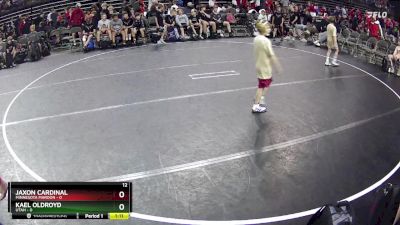 50 lbs Quarterfinals (8 Team) - Jaxon Cardinal, Minnesota Maroon vs Kael Oldroyd, Utah